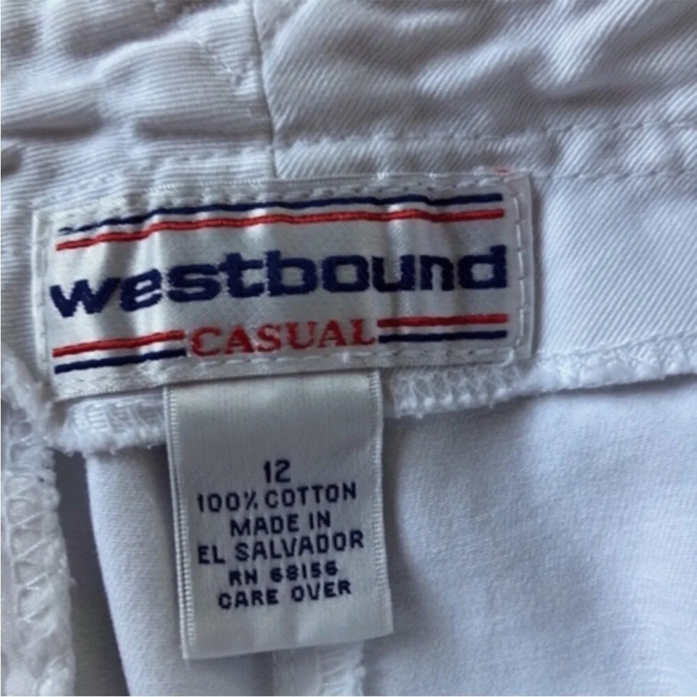 Vintage 1980s Westbound High Rise Casual Pleated Flat Front Cotton Pants